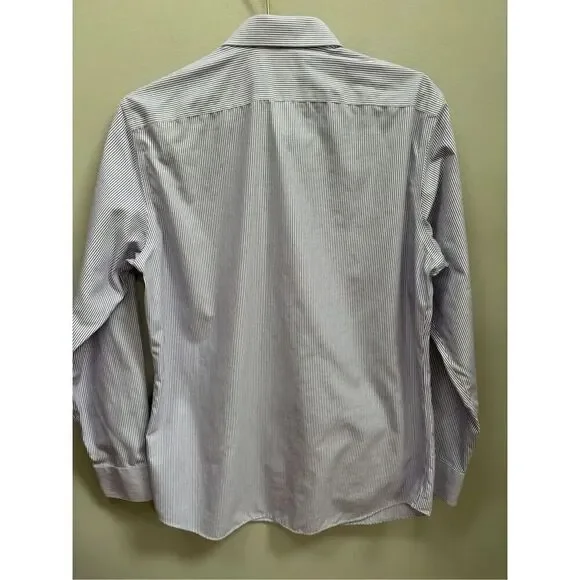 Banana Republic M men’s non iron slim fit button down red white grey/blue speckl - Picture 8 of 8